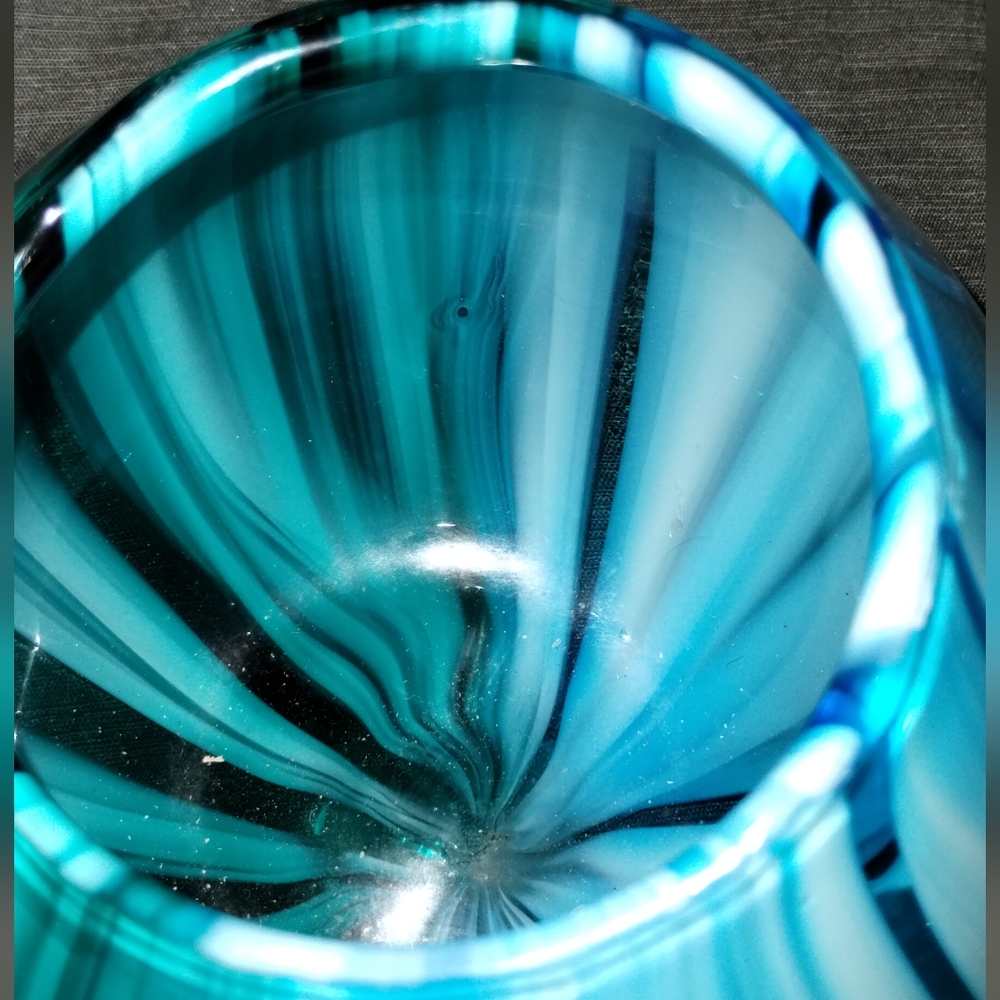 Antheopologie Tonal Lilith Glass Vase ~ Sold Out At Anthropologie, Stunning! - Picture 12 of 15